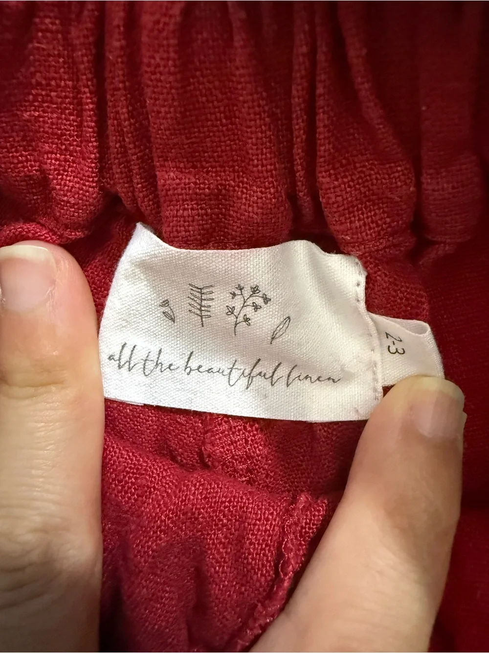 All the beautiful linen kids red suspenders short